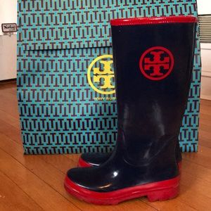 Tory Burch Size 7 Rainboots